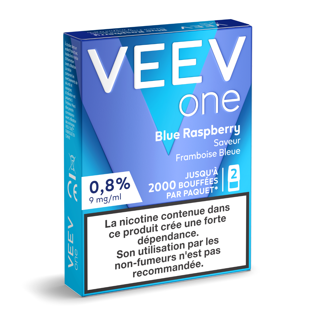 VEEV recharges 2pods - Bleu Raspberry - 2 Intensités