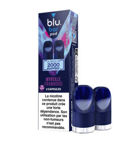 BLU bar recharges 2pods - Myrtille Framboise