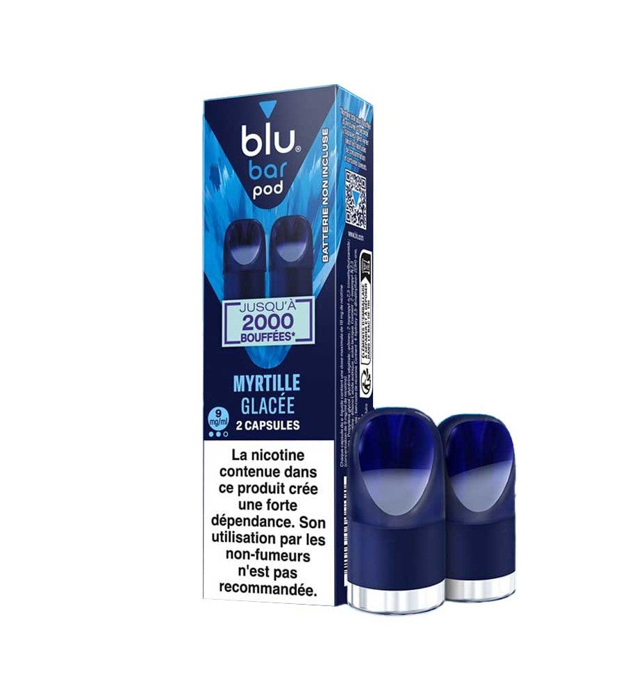 BLU bar recharges 2pods - Myrtille Glacée