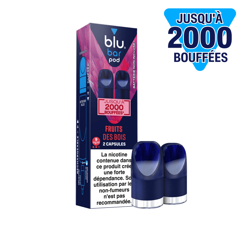 BLU bar recharges 2pods - Fruits des bois