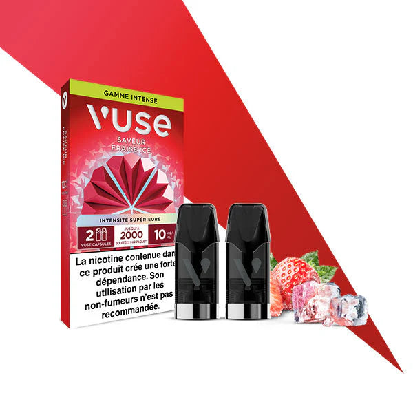 Vuse recharges 2pods gamme intense - Fraise Ice