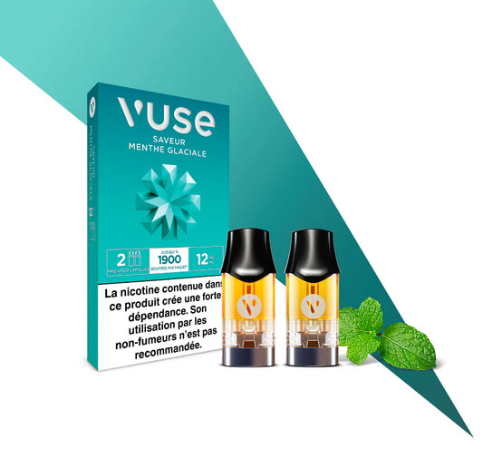 Vuse recharges 2pods - Menthe Glaciale - 3 Intensités