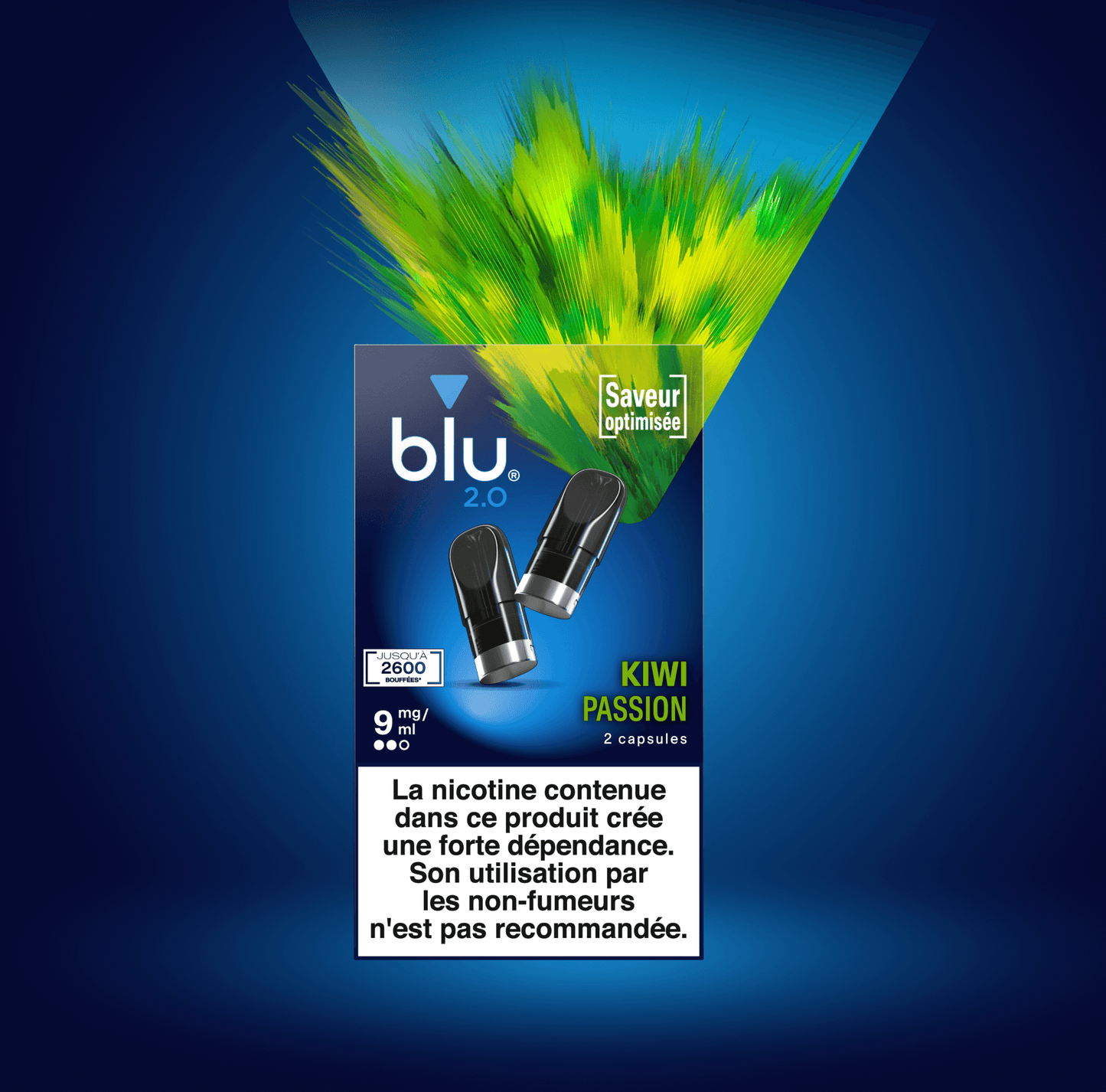 BLU2.0 recharges 2pods - Kiwi Passion