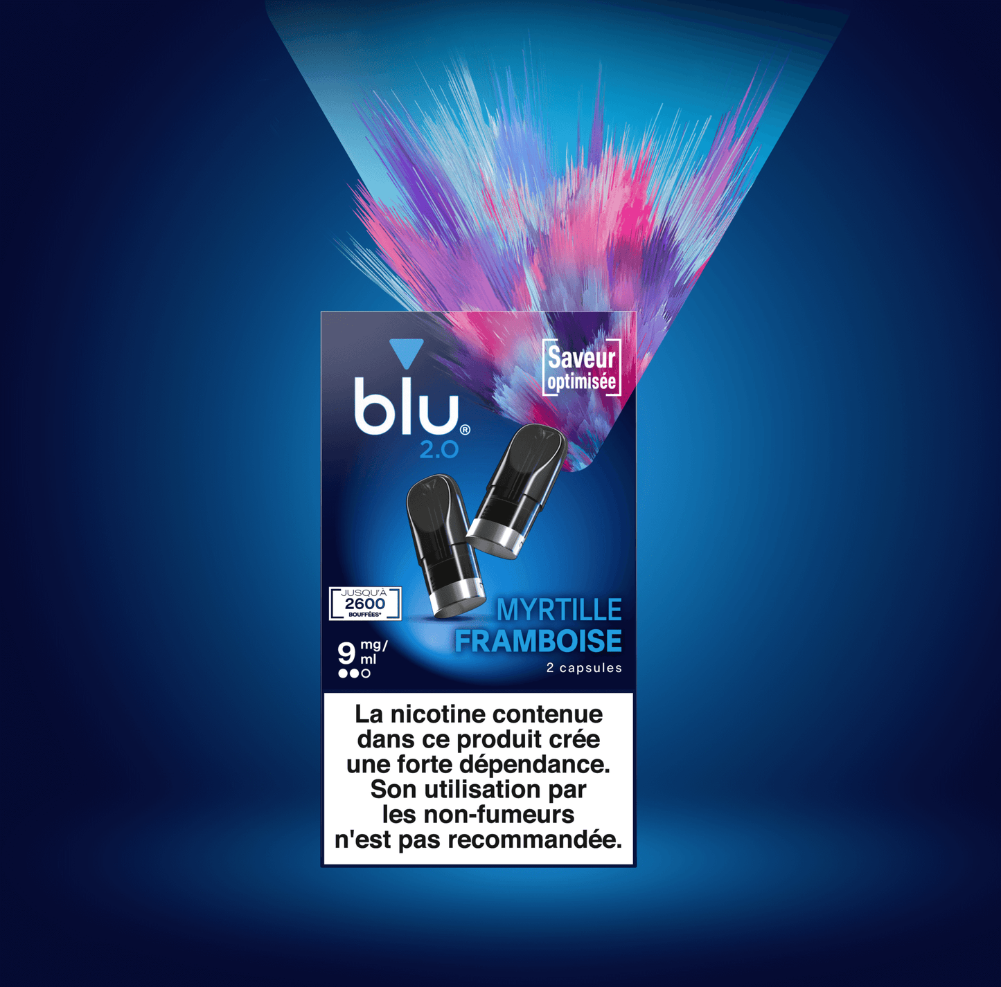 BLU2.0 recharges 2pods - Myrtille Framboise