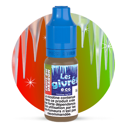 E-CG E-liquide- Fruit du Dragon Givré- 10ml- PG50/VG50