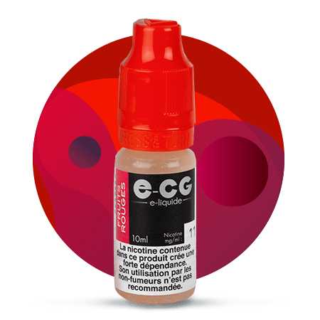 E-CG E-liquide- Fruits Rouges- 10ml- PG50/VG50