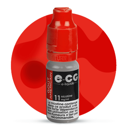 E-CG E-liquide- Goût Américain- 10ml- PG75/VG25