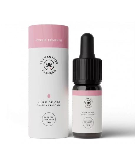 Chanvrier Français Huile CBD 15% Chanvre Premium Cycle Féminin