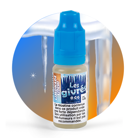 E-CG E-liquide- Limonade Litchi Givré- 10ml- PG50/VG50