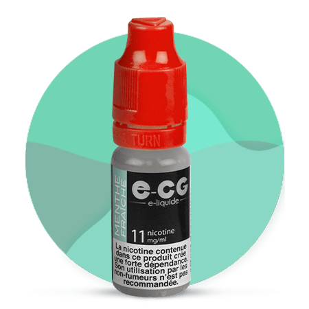 E-CG E-liquide- Menthe Fraîche- 10ml- PG50/VG50