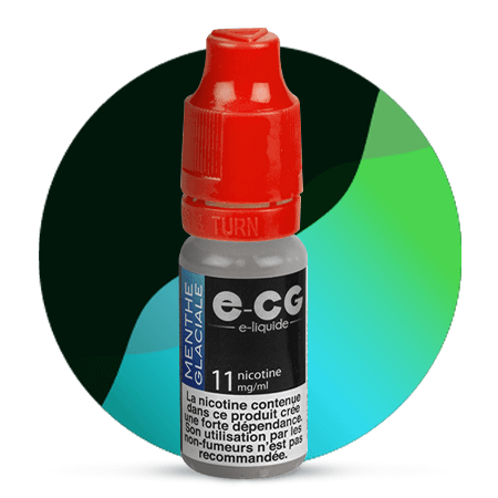 E-CG E-liquide- Menthe Glaciale- 10ml- PG75/VG25