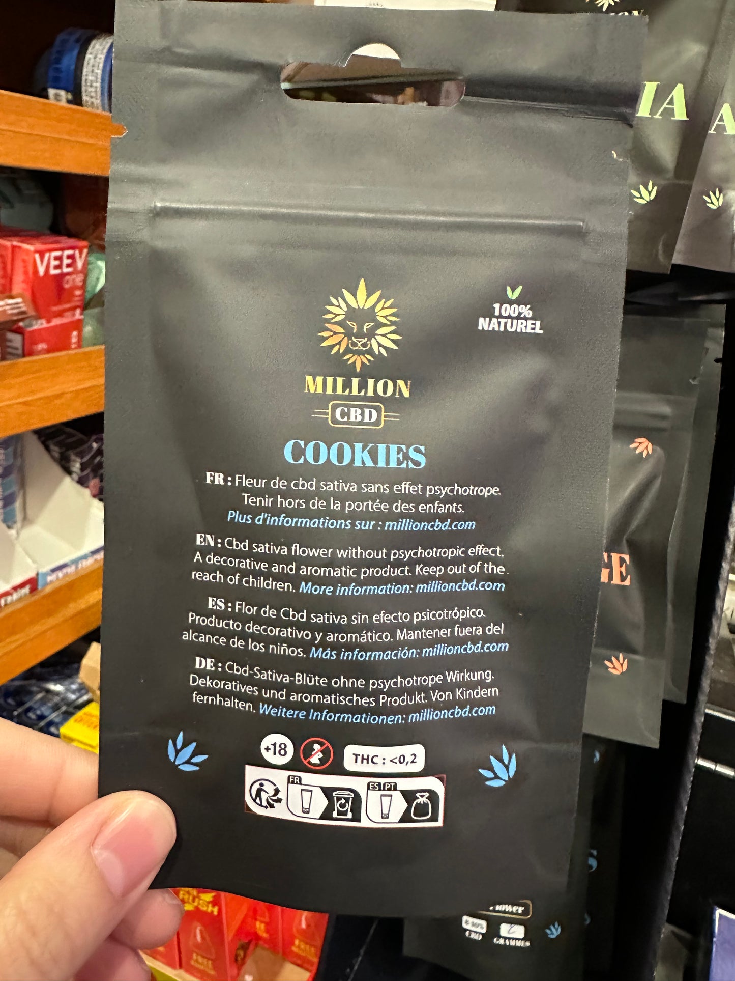 Million CBD- Fleur CBD- Cookies- 8-10%- 2g