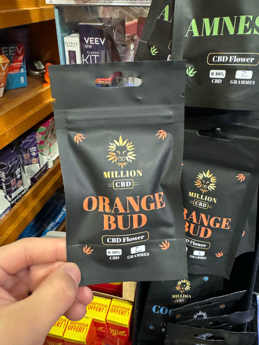 Million CBD- Fleur CBD- Orange Bud- 8-10%- 2g