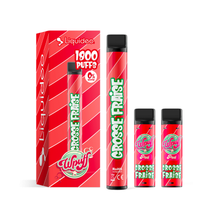 Liquideo Wpuff kit 1800 puffs - Grosse Fraise