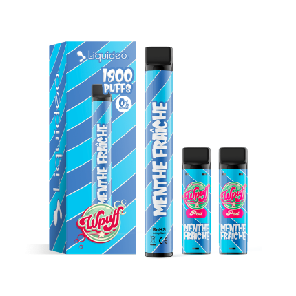 Liquideo Wpuff kit 1800 puffs - Menthe Fraîche