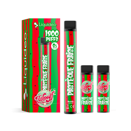 Liquideo Wpuff kit 1800 puffs - Pastèque Fraise