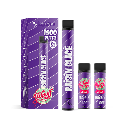 Liquideo Wpuff kit 1800 puffs - Raisin Glacé