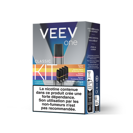 VEEV ONE Kit - 1 ECIG + 4 SAVEURS 20mg/ml