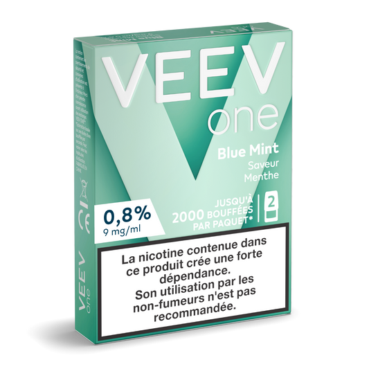 VEEV recharges 2pods - Blue Mint - 2 Intensités